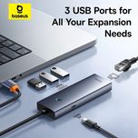 هاب 4 پورت USB-C بیسوس مدل BS-OH109 (گارانتی 24 ماهه آونگ)
