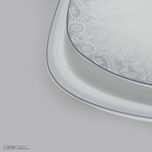 سرویس غذاخوری 73 پارچه 12 نفر چینی زرین ایران مدل کواترو ادلین درجه یک