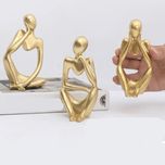 مجسمه سنگی مدل تندیس تفکر بسته 3 عددی