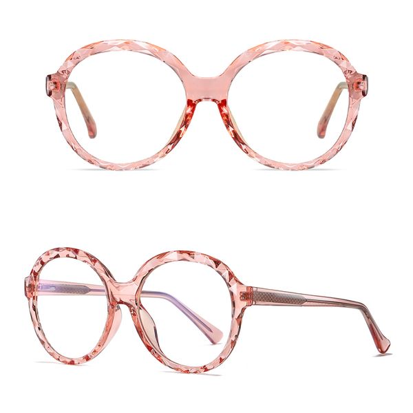 فریم عینک طبی گرد مدل TR3502C46-P03 مناسب برای صورت گرد و بیضی