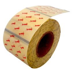 برچسب زودلیبل طرح پلمپ دایره شفاف کد P005 بسته 100 عددی