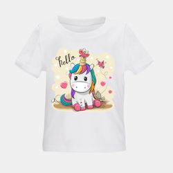 تی شرت بچگانه مدل اسب تک شاخ کد TSb32