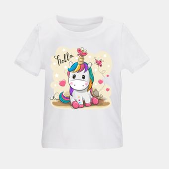 تی شرت بچگانه مدل اسب تک شاخ کد TSb32