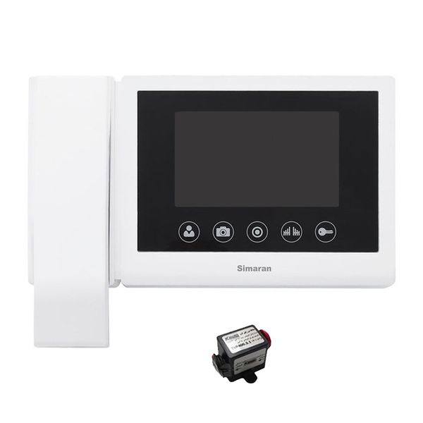 مانیتور دربازکن تصویری سیماران مدل 43TKM حافظه دار