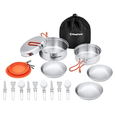 ظروف سفری کینگ کمپ مدل Adventure II کد KA2008 مجموعه 17 عددی