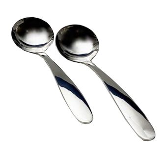 قاشق خورشت خوری مدل اینه ای  بسته 2 عددی