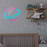چراغ دیواری نئون دیزاین طرح Planet_PN*660