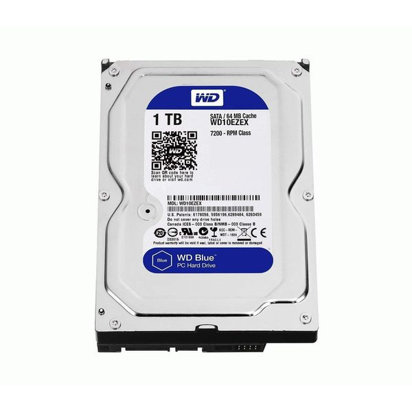 هارددیسک اینترنال وسترن دیجیتال مدل Blue WD10EZEX ظرفیت 1 ترابایت دست دوم