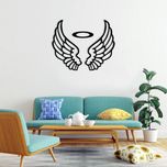 دیوارکوب ماهوت طرح بال فرشته و حلقه سر