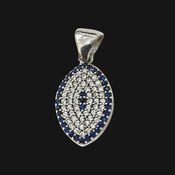 آویز گردنبند نقره زنانه مدل یاقوت کد 0010