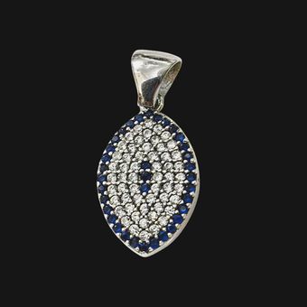 آویز گردنبند نقره زنانه مدل یاقوت کد 0010