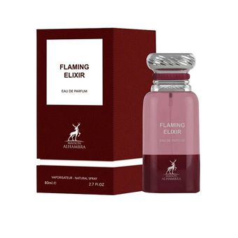 ادوپرفیوم الحمبرا مدل FLAMING ELIXIR حجم 80 میلی‌لیتر