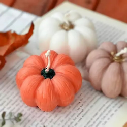 شمع طرح کدو هالووین