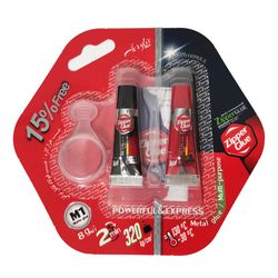 چسب دو قلو زیپر رنگی مدل M1 وزن 8 گرم