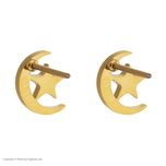 گوشواره زنانه مدل ماه و ستاره کد 02*333