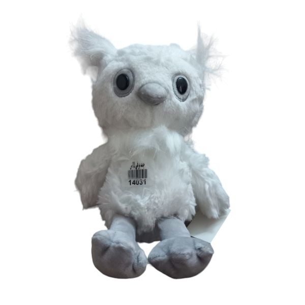 عروسک مدل جغد برفی ارتفاع 25 سانتی متر