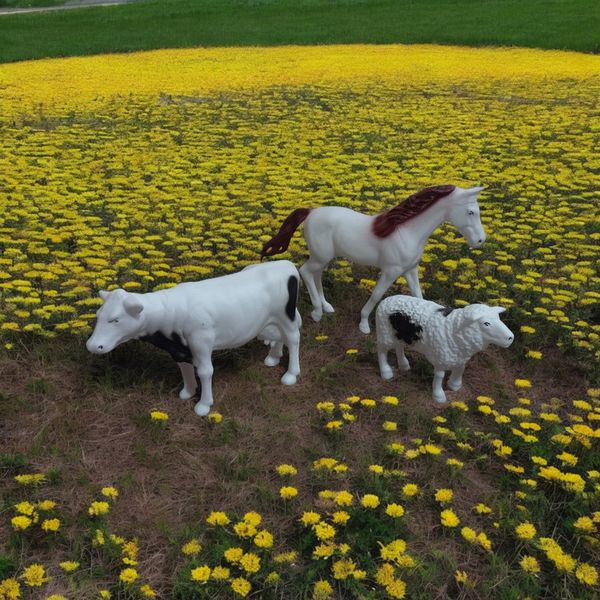 فیگور مدل حیوانات اهلی مجموعه 3 عددی