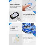 زنگ بی سیم مدل 2Q489-BB به همراه شستی