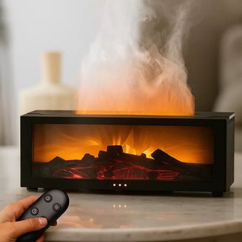 دستگاه بخور طرح شومینه و آتش (اصل)