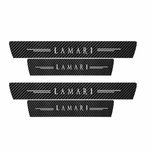 برچسب پارکابی خودرو سولگی مدل کربن کد J28 مناسب برای لاماری بسته 4 عددی*695