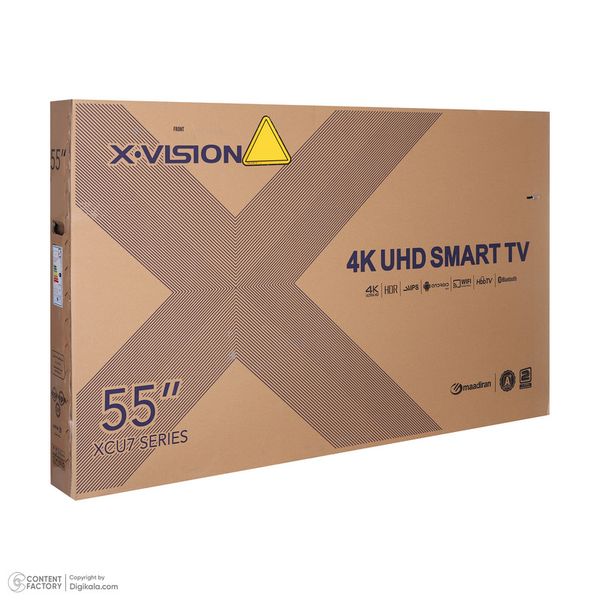 تلویزیون 55 اینچ ال ای دی هوشمند ایکس ویژن مدل 55XCU775