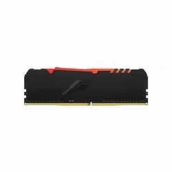 رم کامپیوتر DDR4 تک کاناله 3200 مگاهرتز CL18 کینگستون مدل FURY Beast RGB ظرفیت 32 گیگابایت