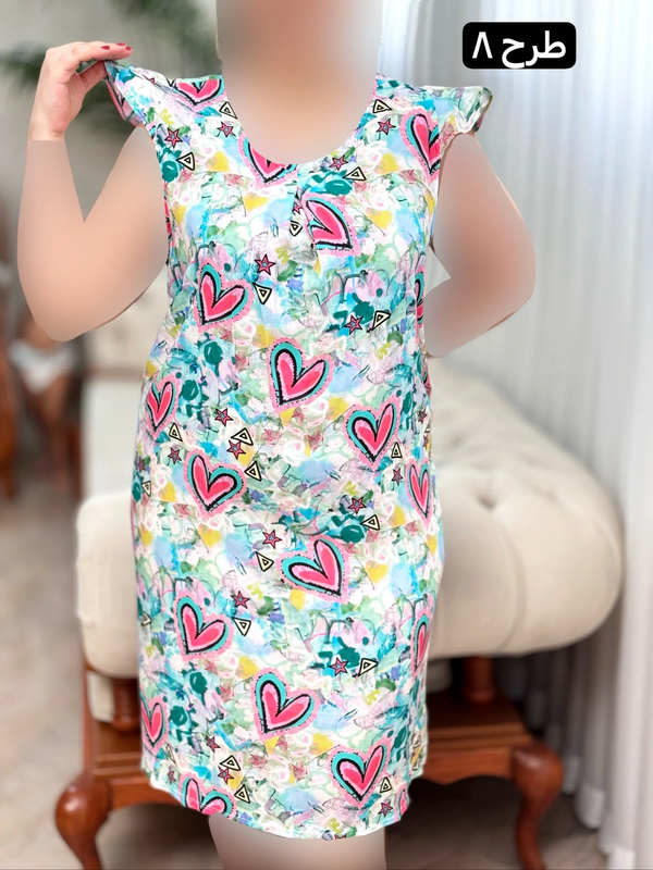 پیراهن نخی ستاره 3206