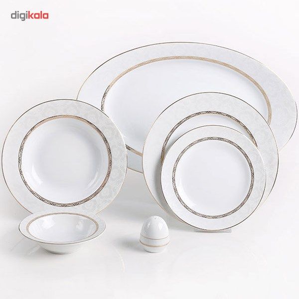 سرویس 102 پارچه چینی زرین ایران مدل ایتالیا اف هدیه درجه عالی