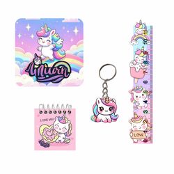 بسته لوازم تحریر مدل یونیکورن بسته 4 عددی - جین 12 عددی