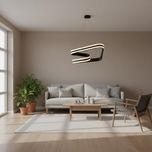 لوستر آویز مدرن شاهان  مدل tudeli.triangle.3line