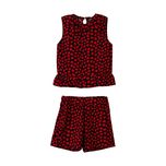 ست تاپ بدون آستین و شلوارک راحتی نوزادی مدل MDSS-CH2428