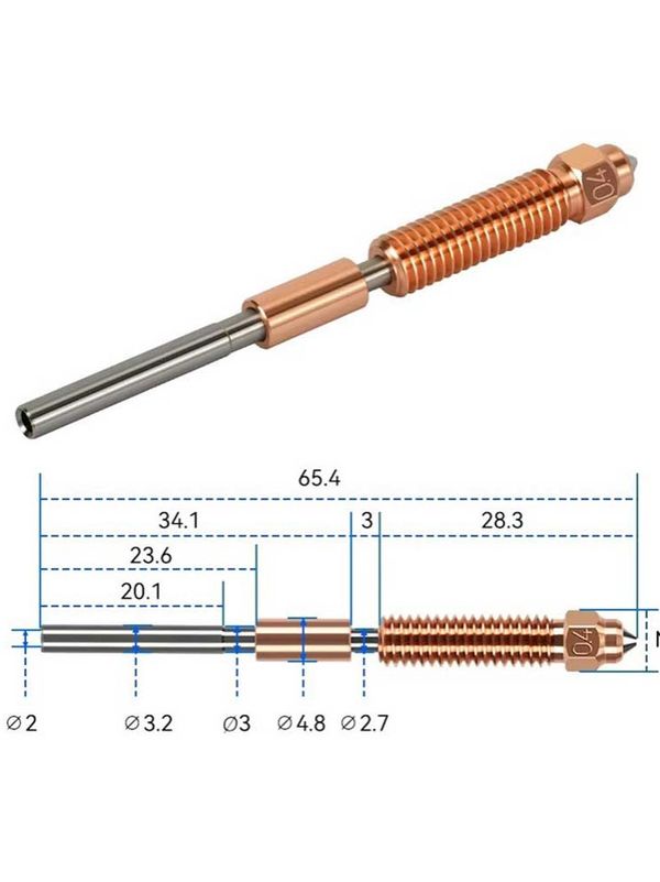 نازل اورجینال Unicorn Creality مناسب K1 / K1C / K1 Max