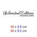برچسب برش خورده مدل Unlimited Edition کد 0199