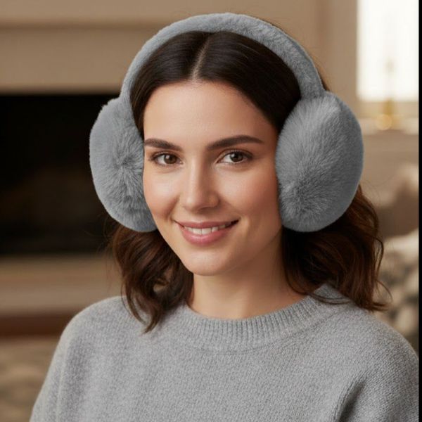 گوش گیر دخترانه پشمالو/ روگوشی بزرگ (تاشو)