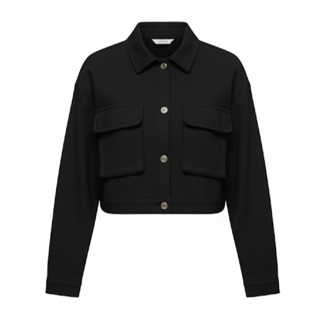 کراپ کت کتان زنانه