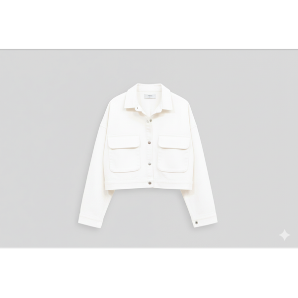 کراپ کت کتان زنانه