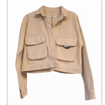 کراپ کت کتان زنانه