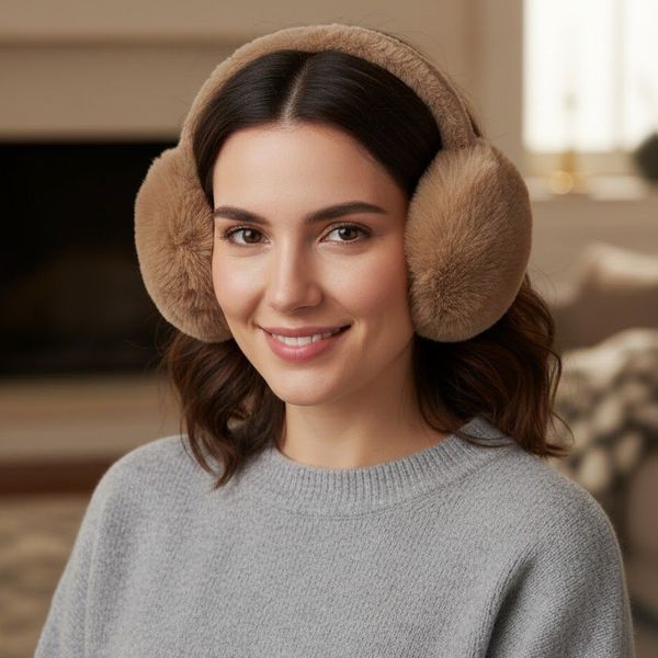 گوش گیر دخترانه پشمالو/ روگوشی بزرگ (تاشو)