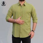 پیراهن آستین بلند لینن اسلپ - کد 0030