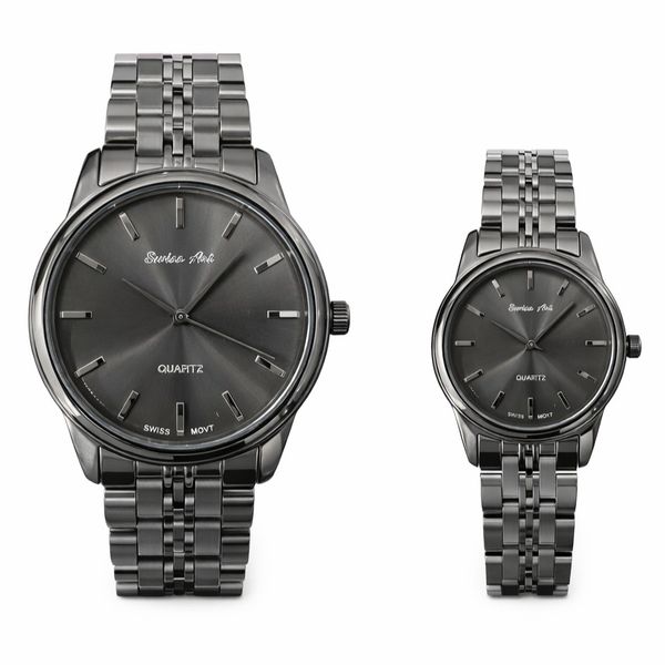 ست ساعت مچی عقربهای کوارتز زنانه و مردانه سوئیس آرت مدل ANT182-183DG0202