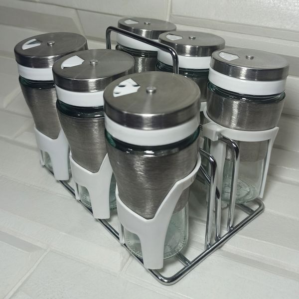 ست جای ادویه 7 پارچه کاپریس مدل پارادایس کد GSW6