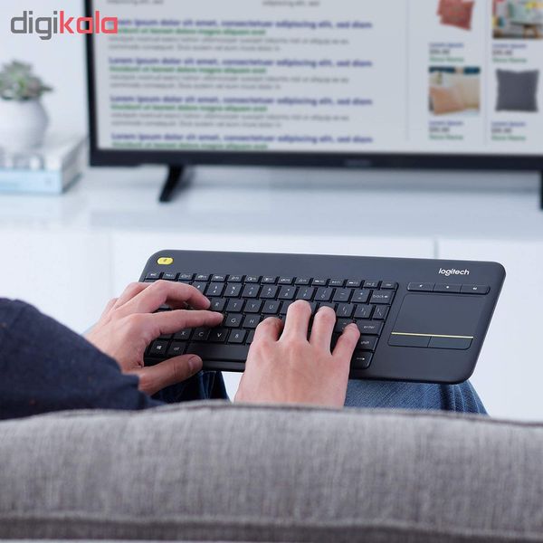 کیبورد بی سیم لاجیتک مدل K400 Plus