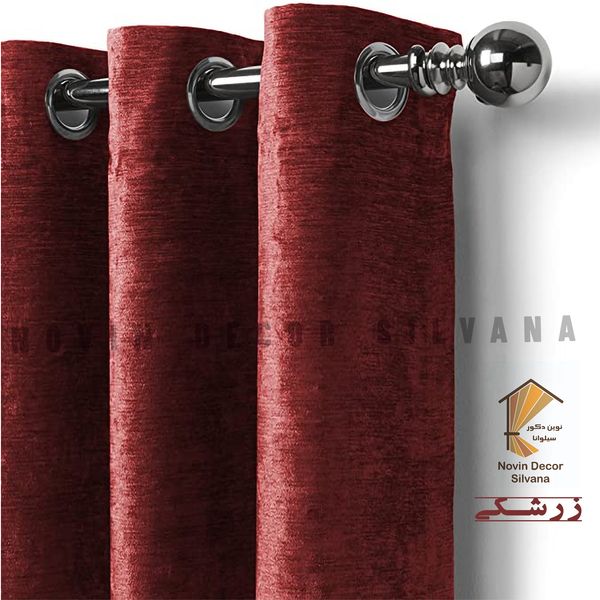 پرده نوین دکور سیلوانا مدل مخمل شانل 1 _ 180 سایز 180 × 140 سانتی متر 