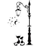 استیکر دیواری سالسو طرح calm night cats a.z