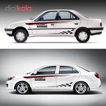 برچسب بدنه خودرو طرح WRC کد SL11340 مجموعه 6عددی