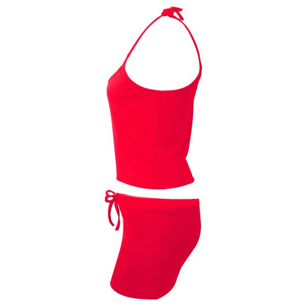 ست تاپ و شلوارک زنانه مدل SIMPLE فانریپ کد tm-2458 