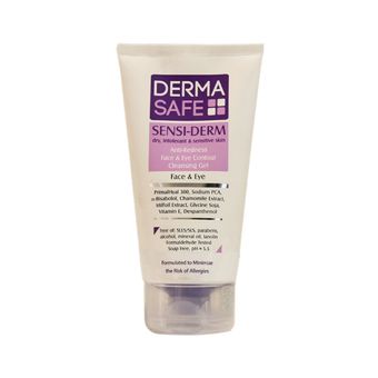 ژل شست و شوی صورت درماسیف مدل Sensiderm حجم 150 میلی لیتر