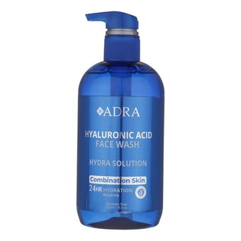 ژل شستشو هیالورونیک اسید آدرا مناسب پوست های مختلط حجم 500 میلی لیتر