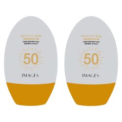 کرم ضد آفتاب بدون رنگ ایمجز SPF 50 مدل Protective مناسب انواع پوست حجم 45 میلیلیتر مجموعه 2 عددی