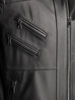 کاپشن چرم طبیعی مشکی j193